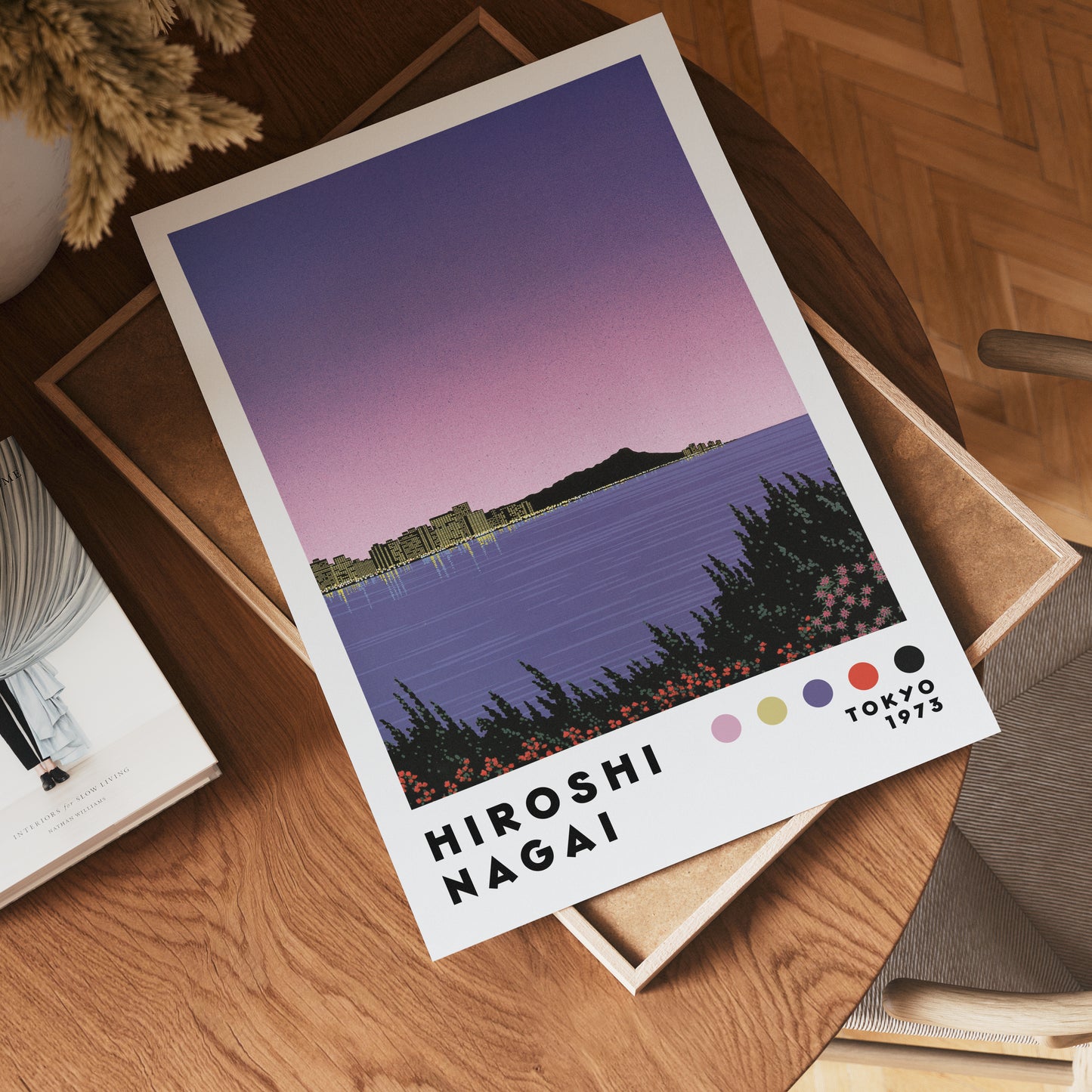 Hiroshi Nagai Skyline Dusk Poster