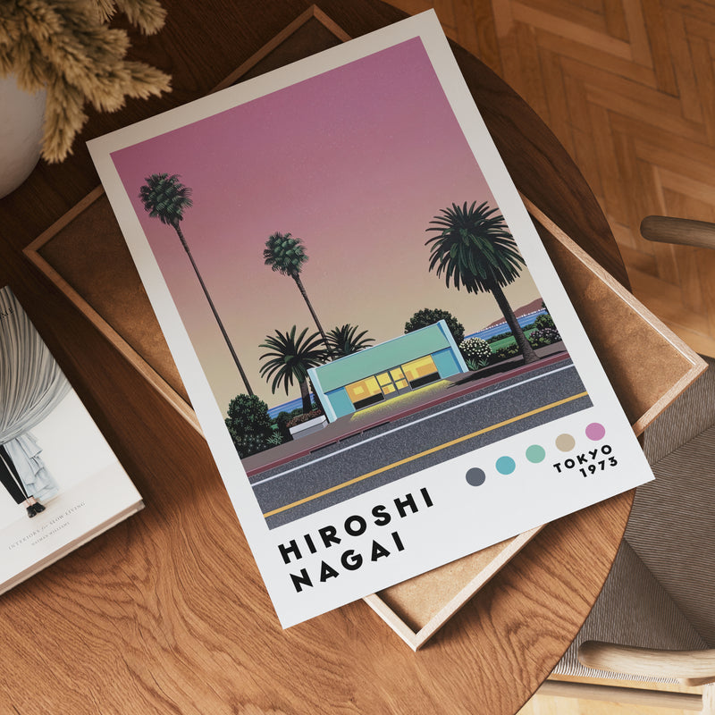 Hiroshi Nagai Evening Motel Poster