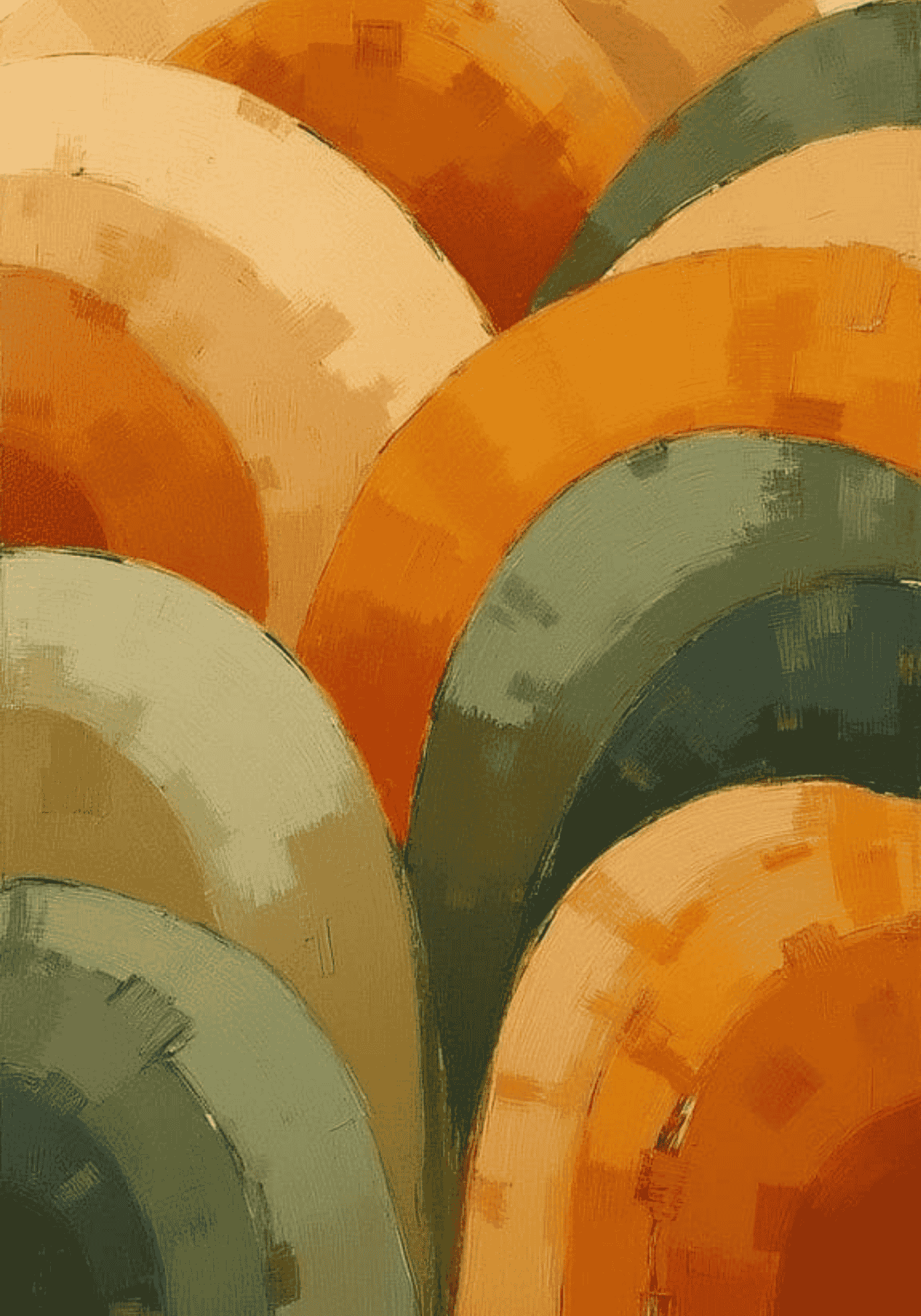 Abstract Rolling Colors Poster