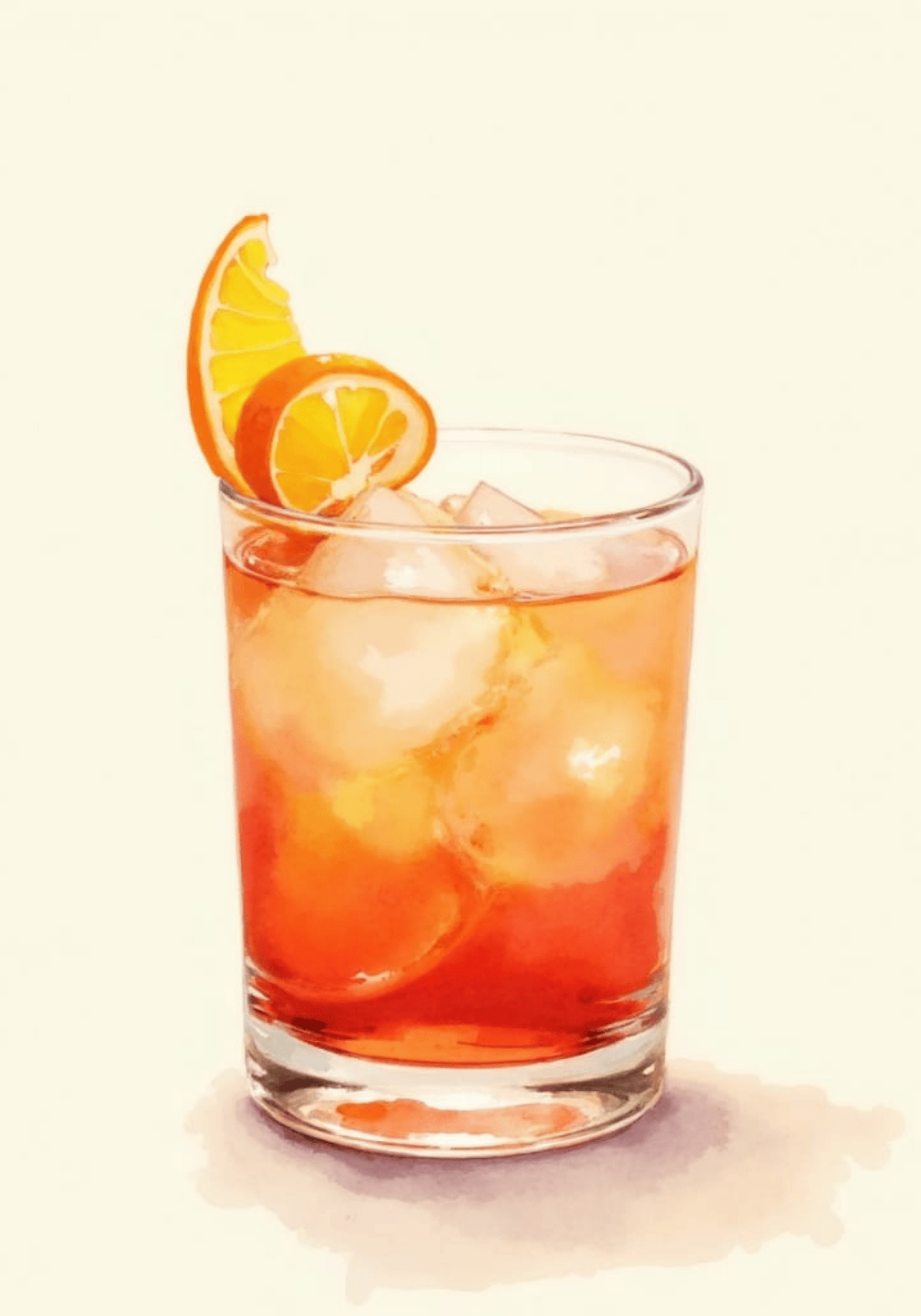 Orange cocktail Drink Poster