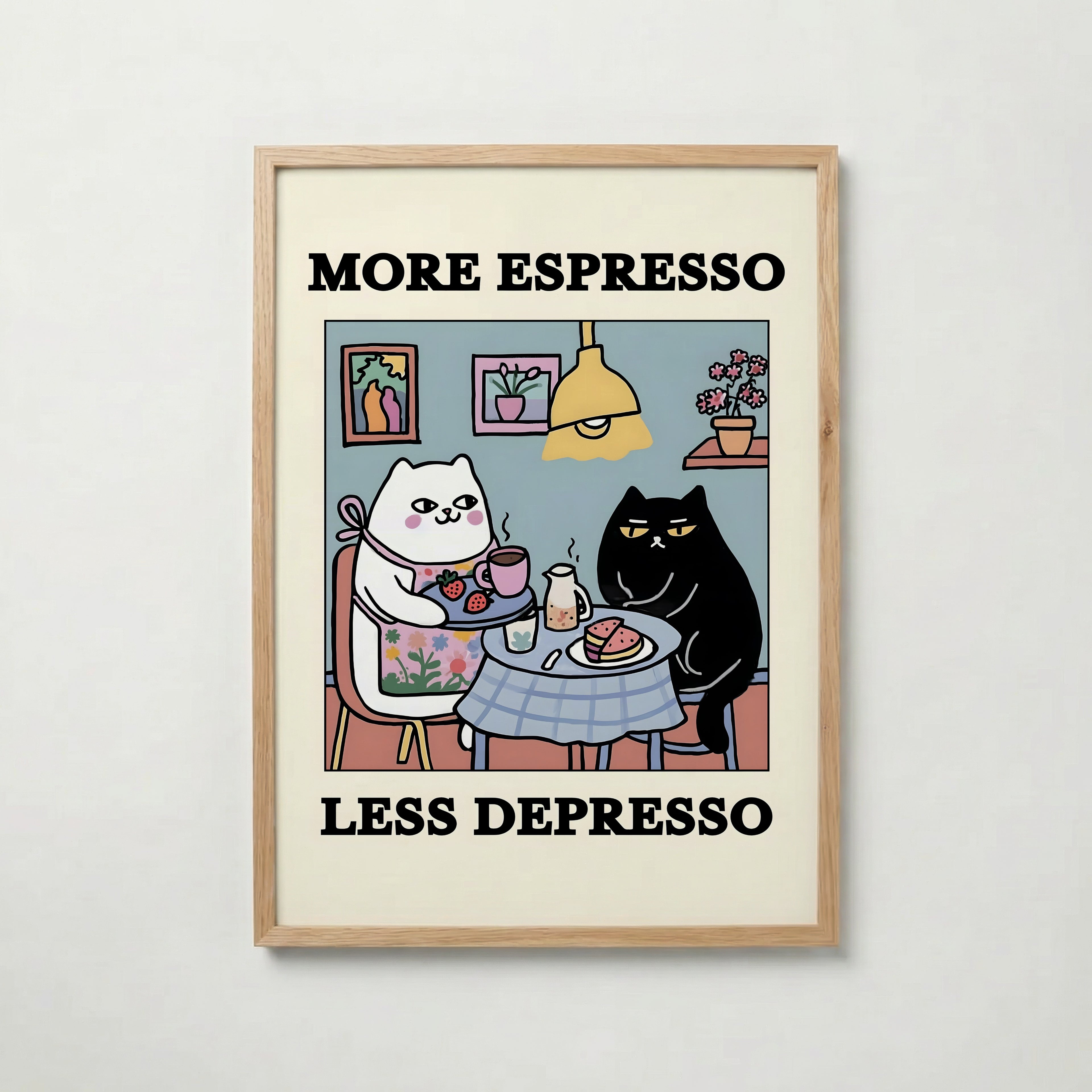 Espresso Therapy Poster poster – väggdekoration för hemmet – köp hos Bozetto