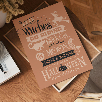 When Witches Go Riding Poster