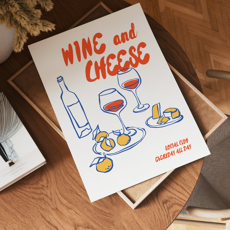 Wine And Cheese No.3 Poster