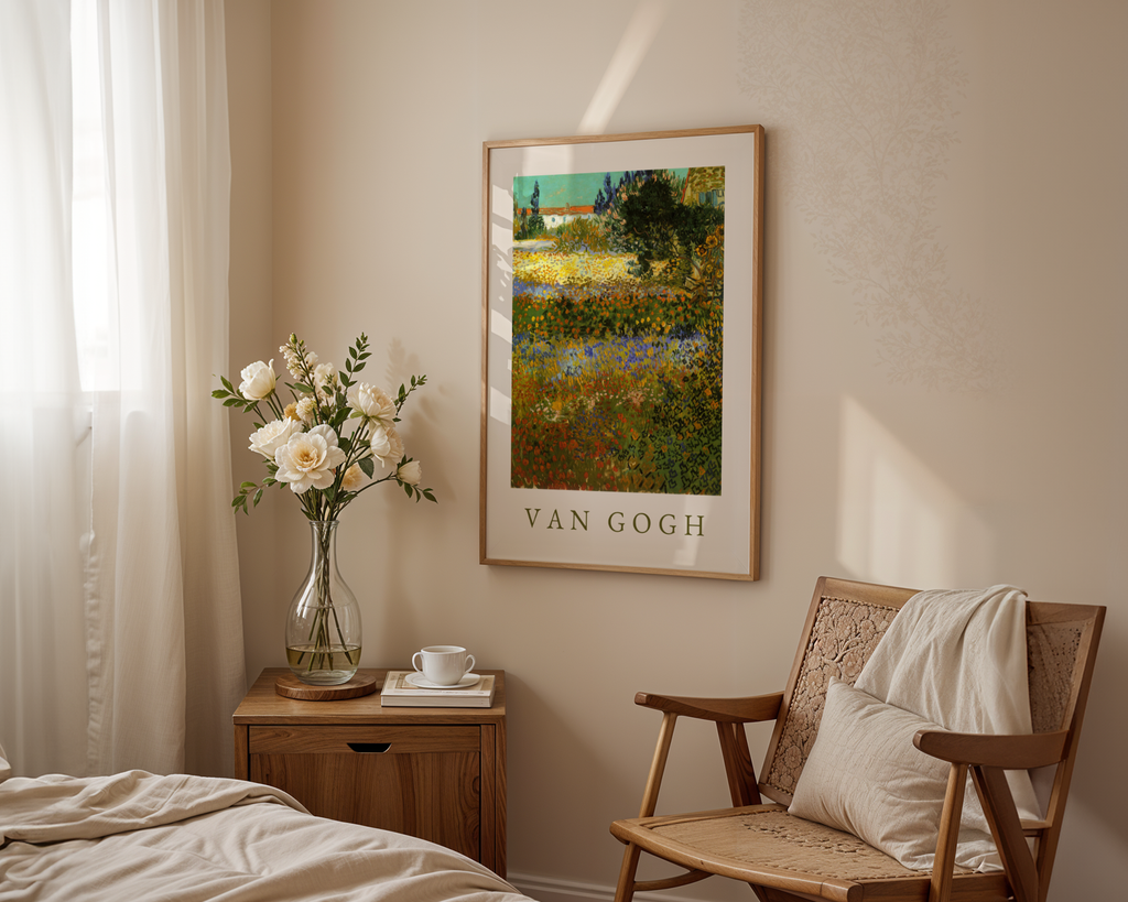 Van Gogh Garden At Arles Poster