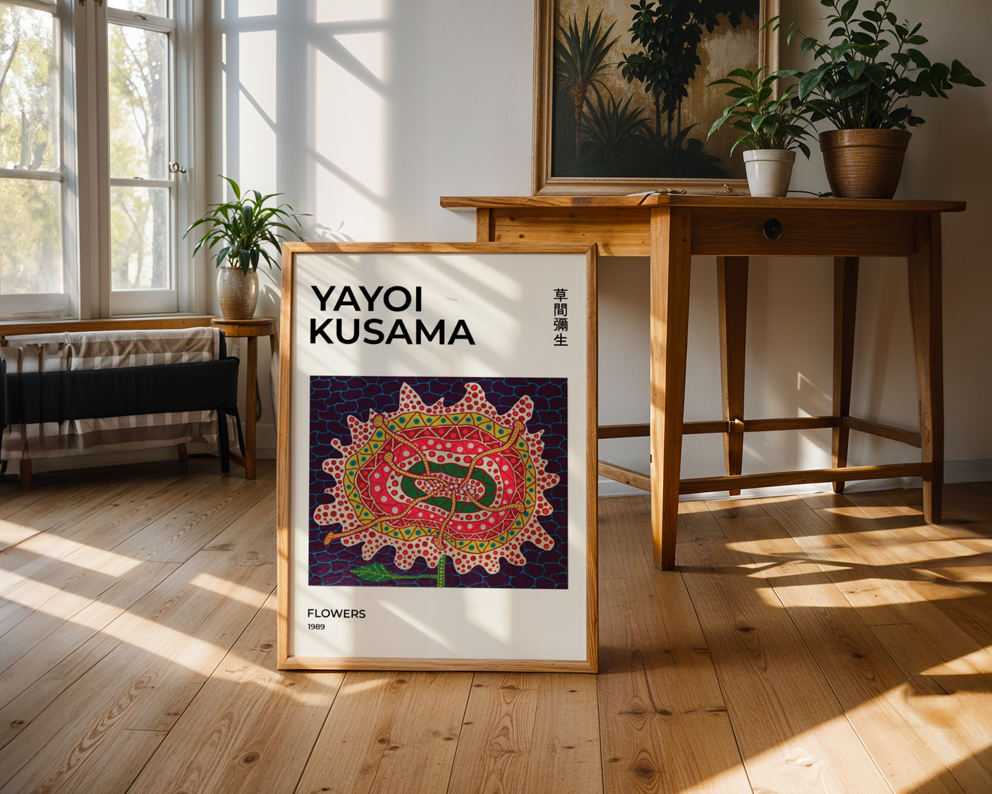 Yayoi Kusama Flowers 1989 Poster