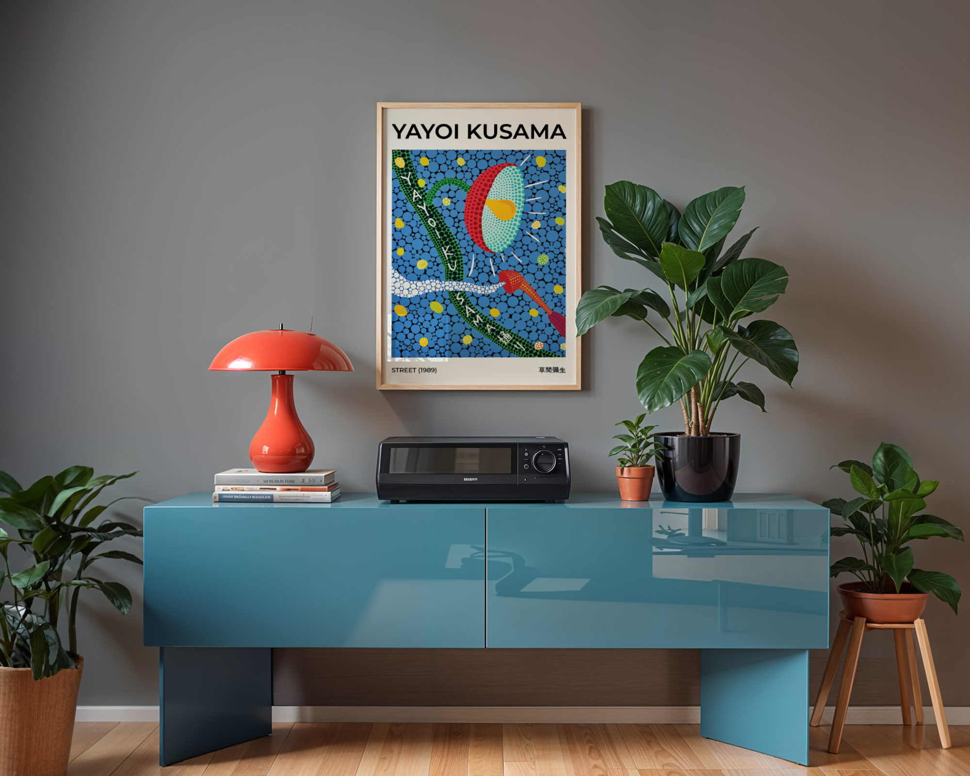 Yayoi Kusama Streets 1989 Poster