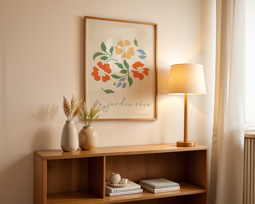Le Jardin Reve Flower Poster