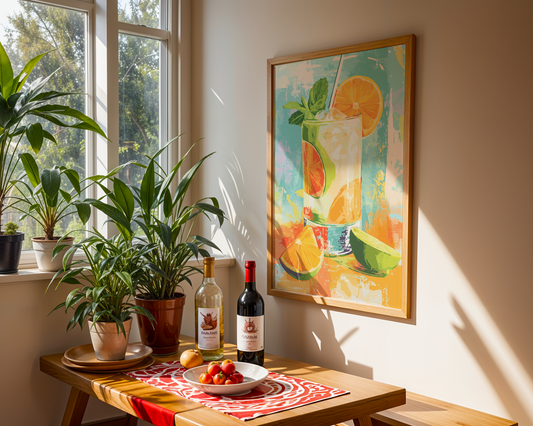 Golden Citrus Fizz Poster