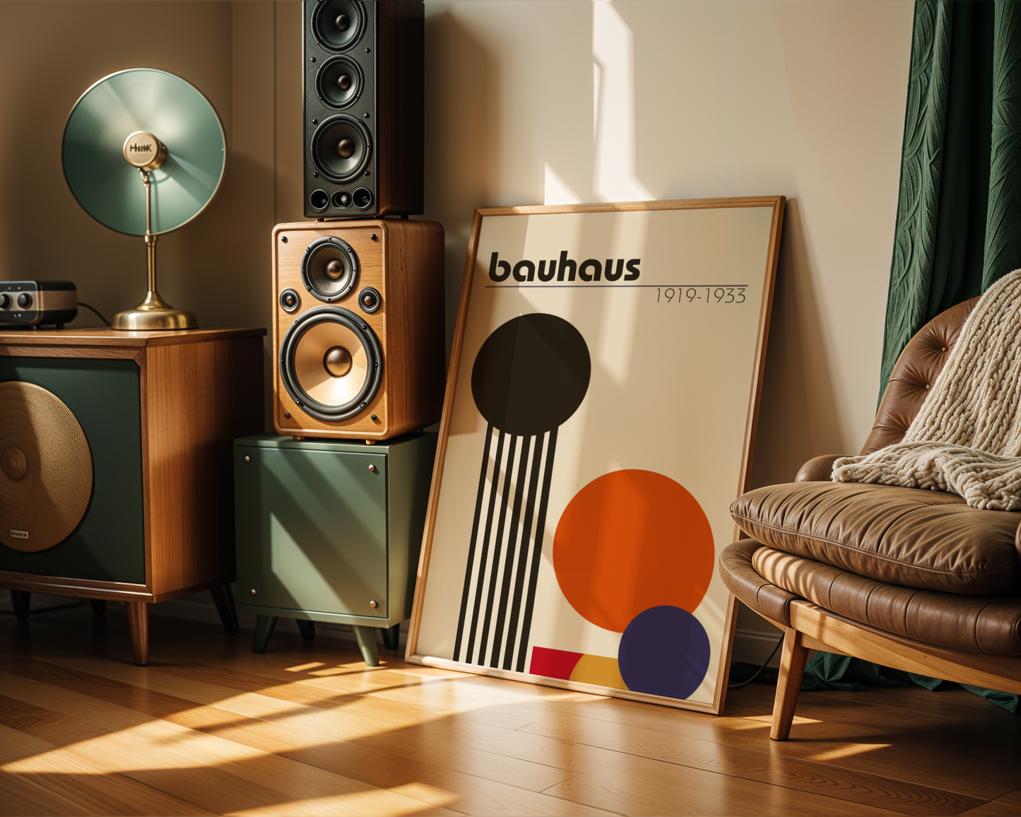 Bauhaus Geometric Art Poster