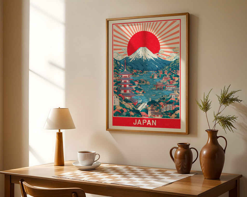 Japanese Red Sun Poster
