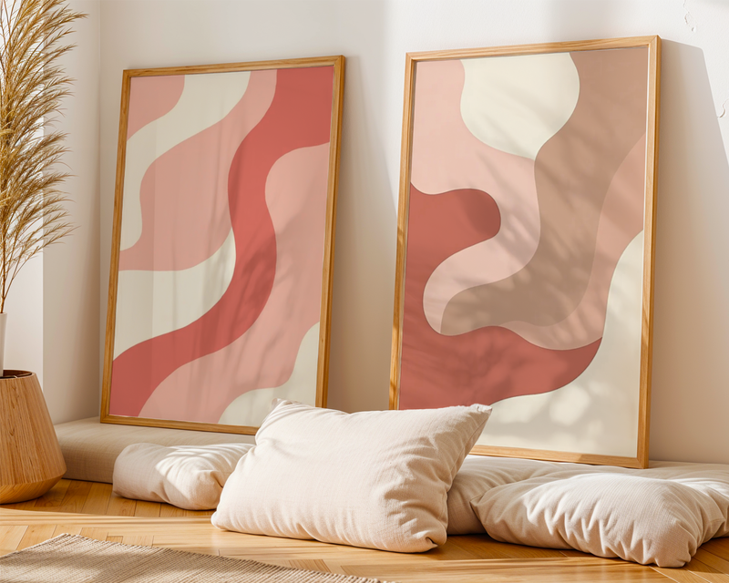 Abstract Colorful Shapes No.2 Poster