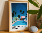 Hiroshi Nagai Palm Springs Pool Poster