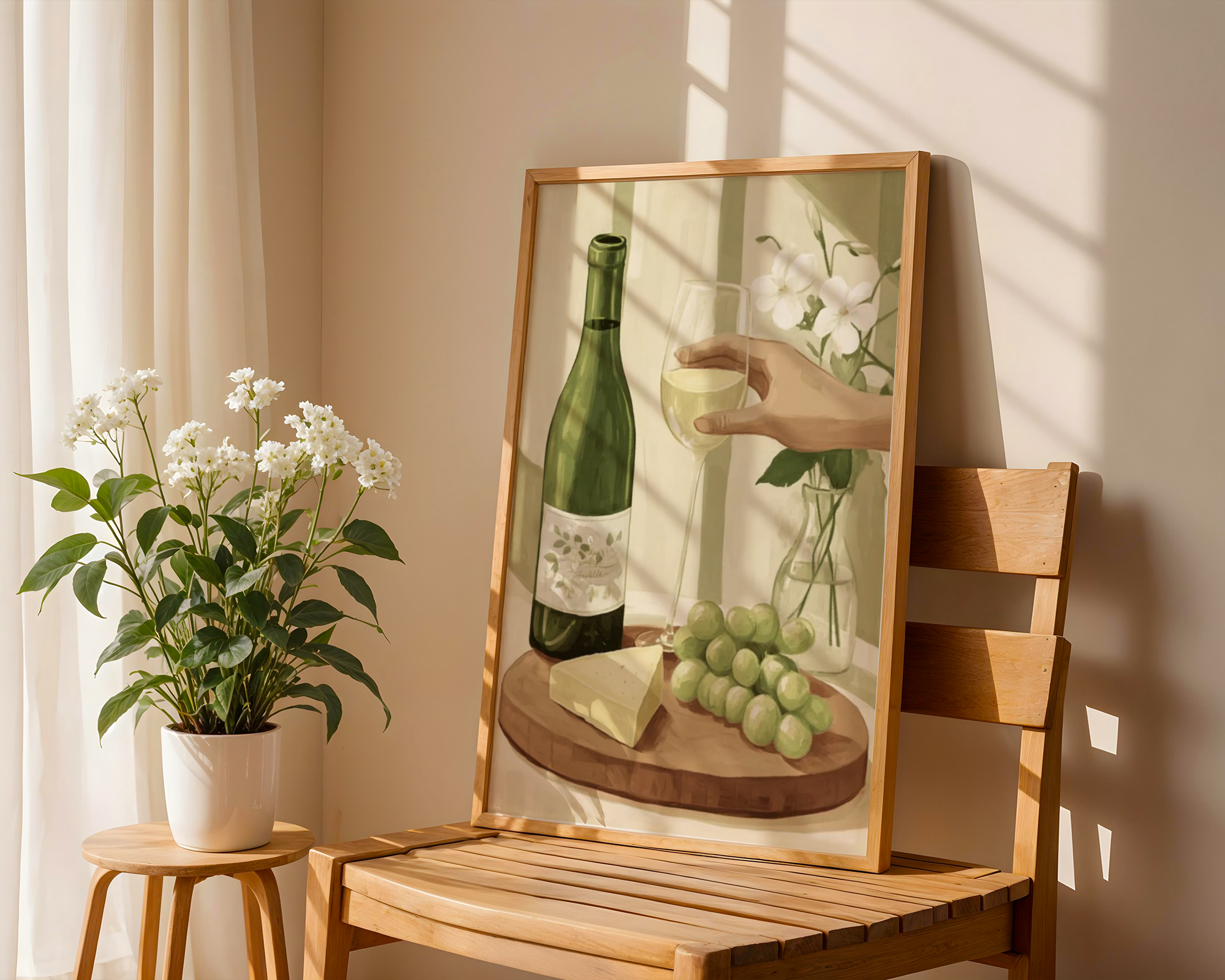 Grapes And Wine Poster