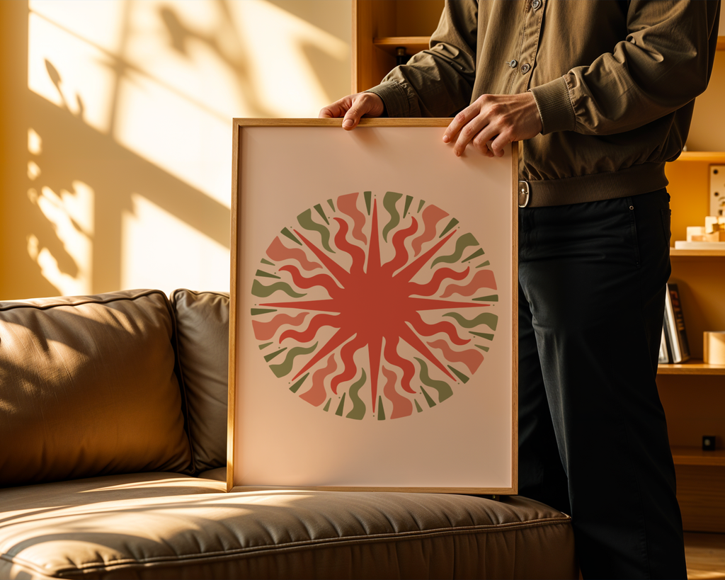 Organic Pulse Circle Poster