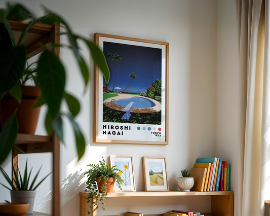 Hiroshi Nagai Poolside Paradise Poster