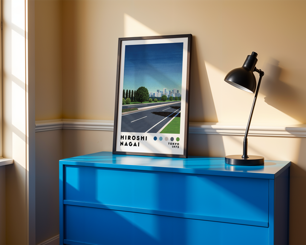 Hiroshi Nagai City Driveway Poster