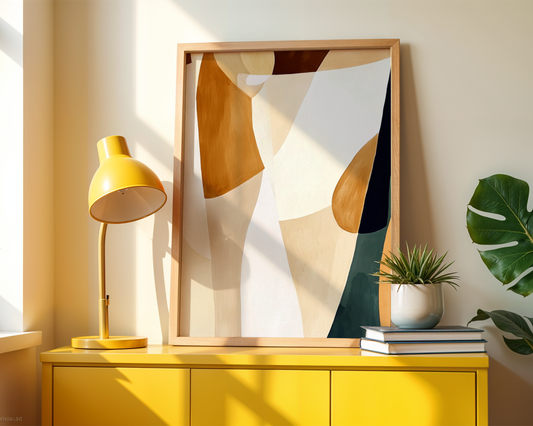 Where We Begin Abstract Poster