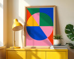 Bauhaus Geometric Balance Poster