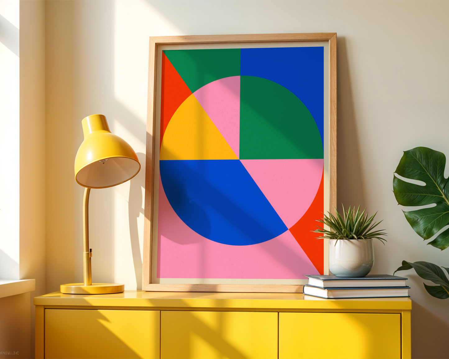 Bauhaus Geometric Balance Poster