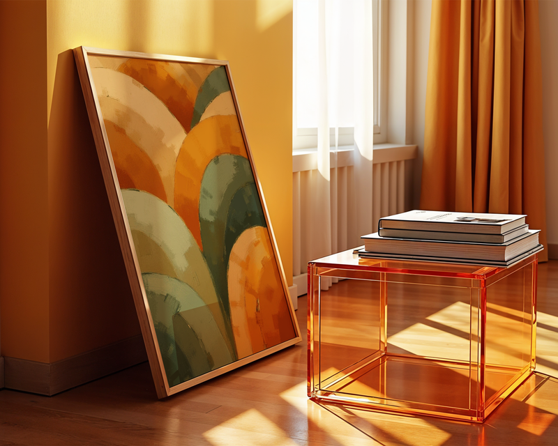 Abstract Rolling Colors Poster