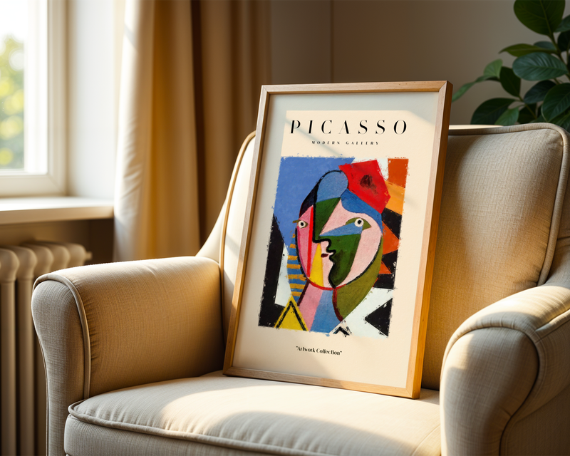 Picasso Cubist Portrait Poster