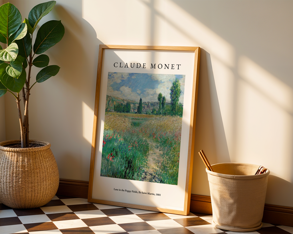 Claude Monet Lane In The Poppy Fields Poster