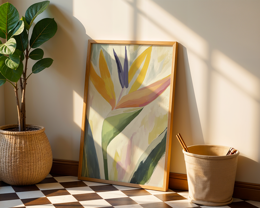 Abstract Tropical Poster