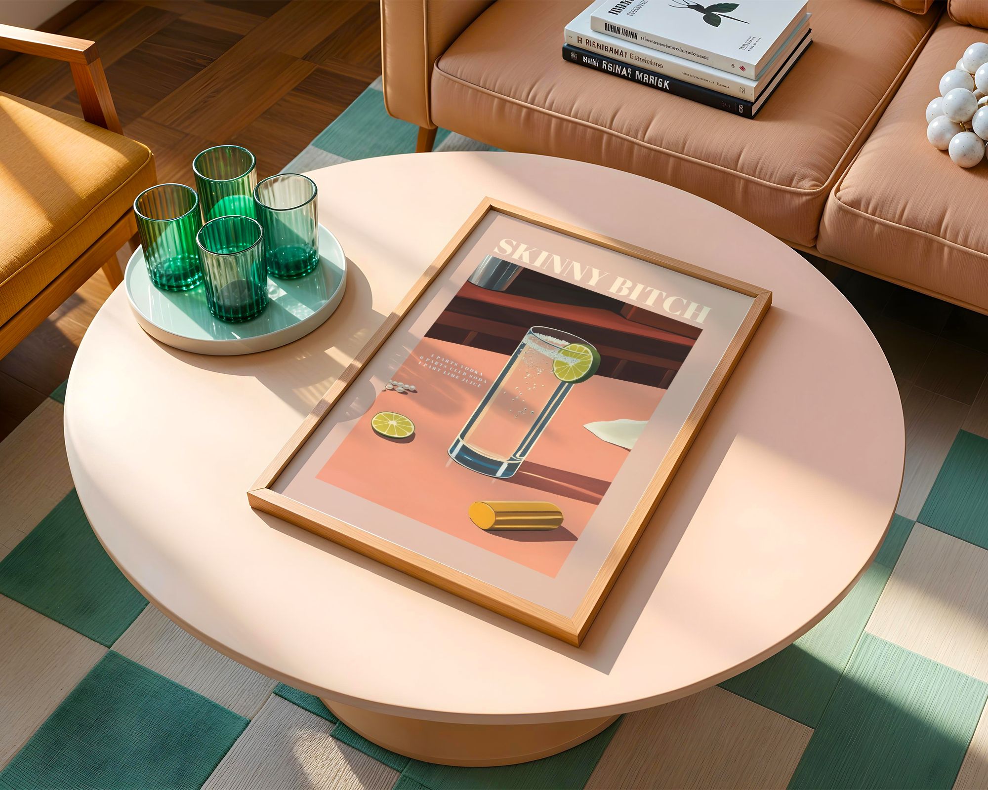 Skinny Bitch Cocktail Poster