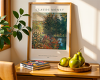 Claude Monet Garden At Montregon Poster