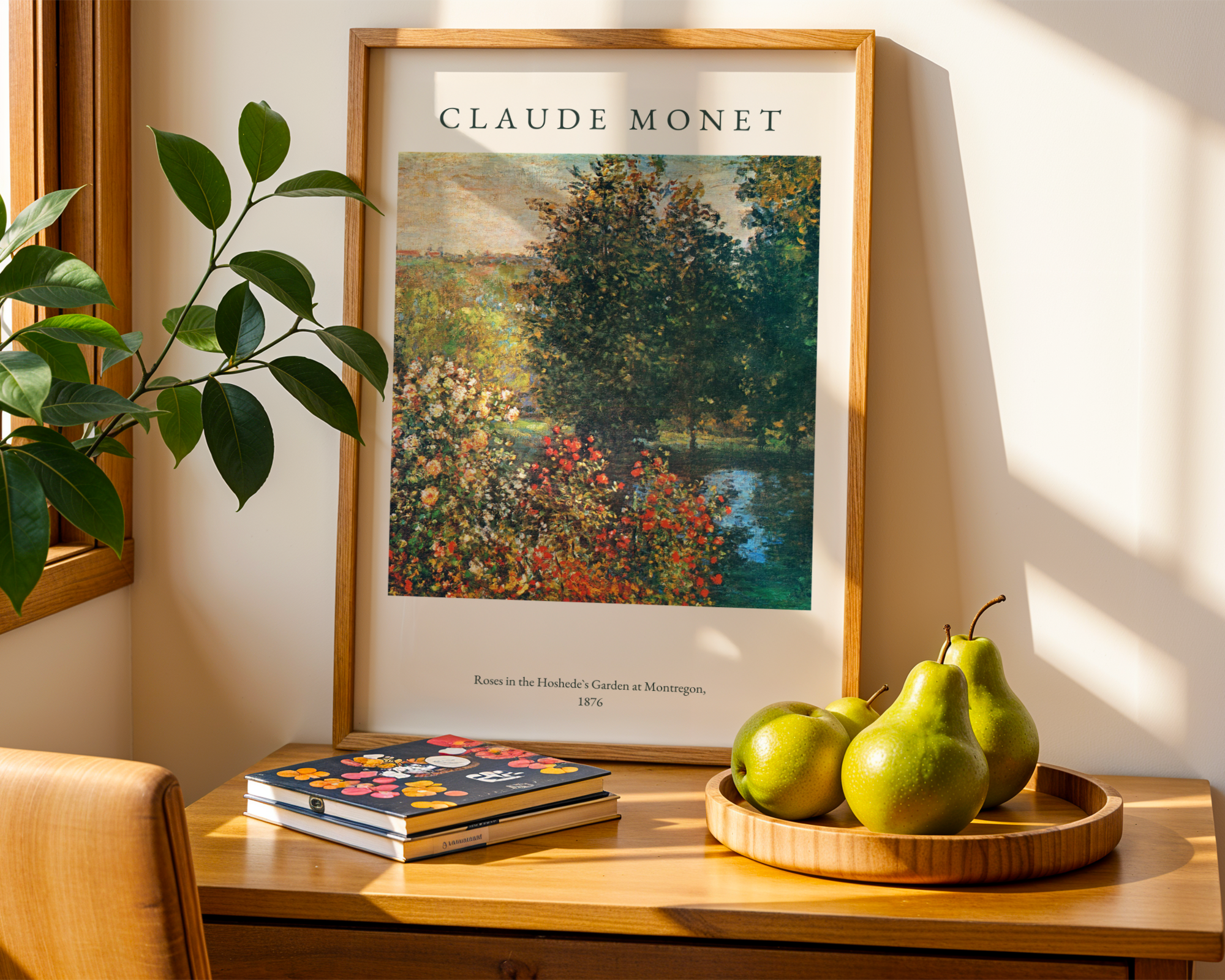 Claude Monet Garden At Montregon Poster