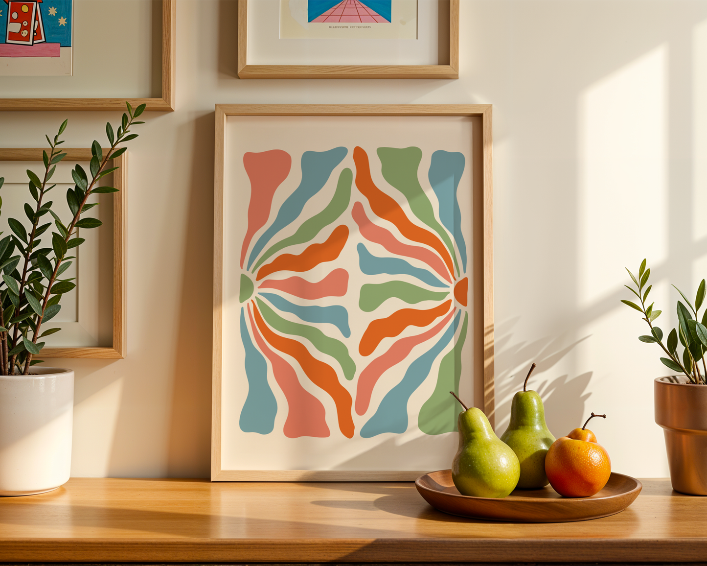 Organic Flow Shapes Poster