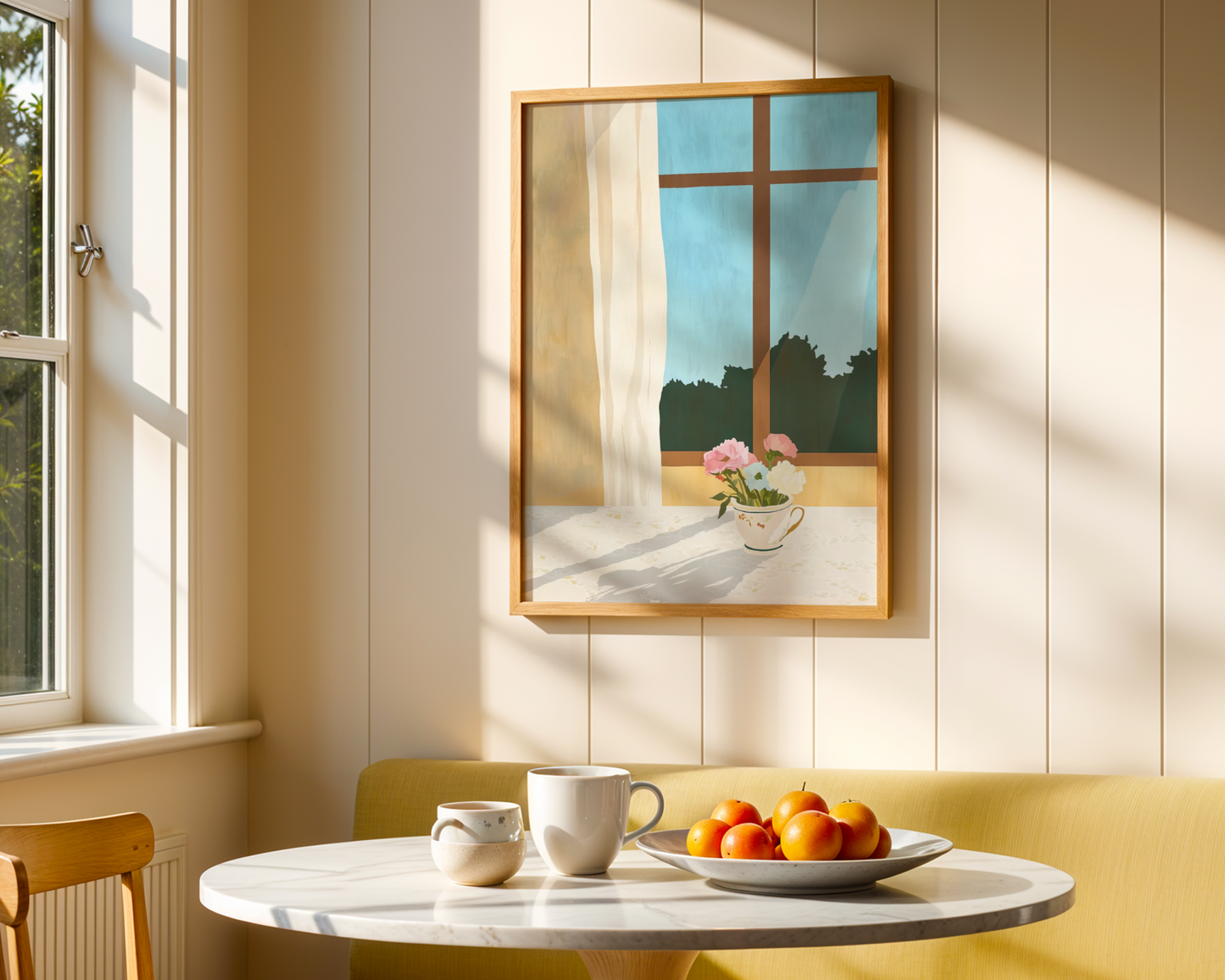 Window Cup Flower Poster