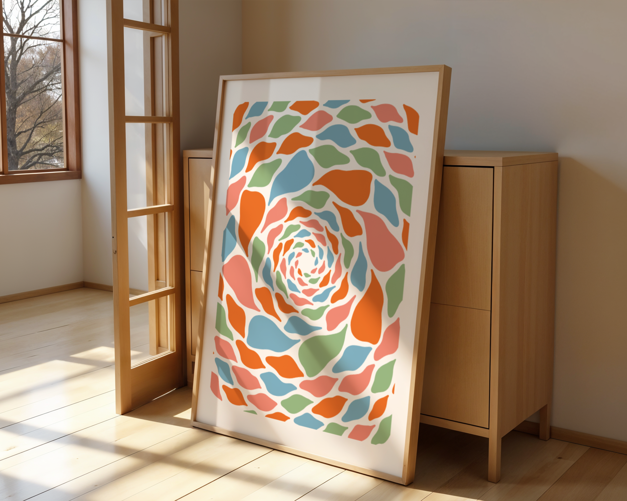 Mosaic Swirl Poster
