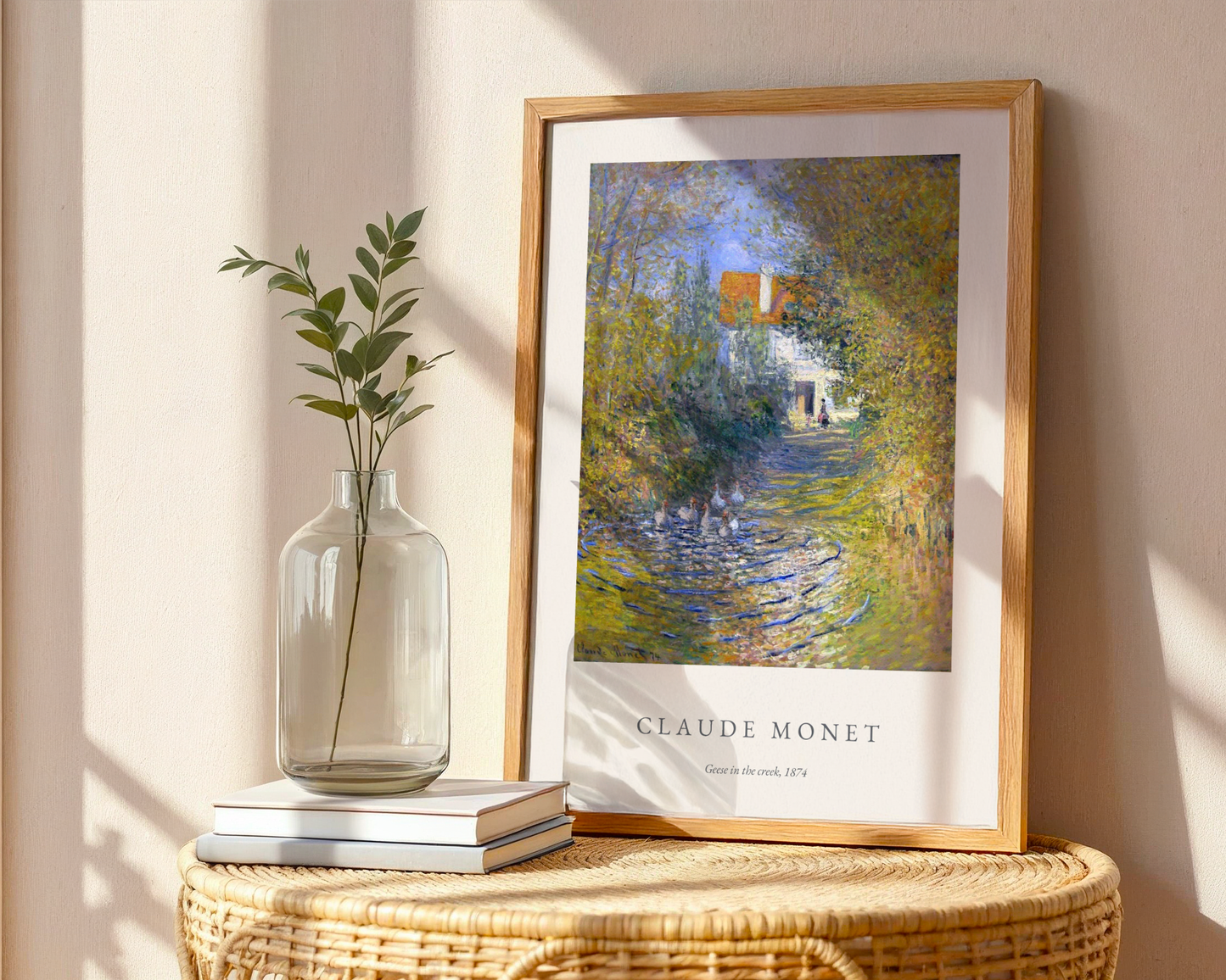 Claude Monet Geese In The Creek Poster