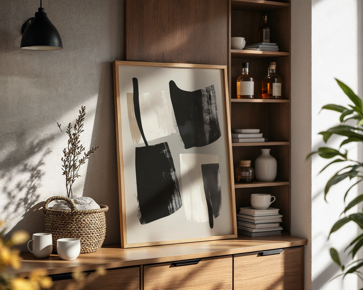 Abstract Brushstrokes Poster