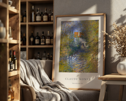 Claude Monet Geese In The Creek Poster