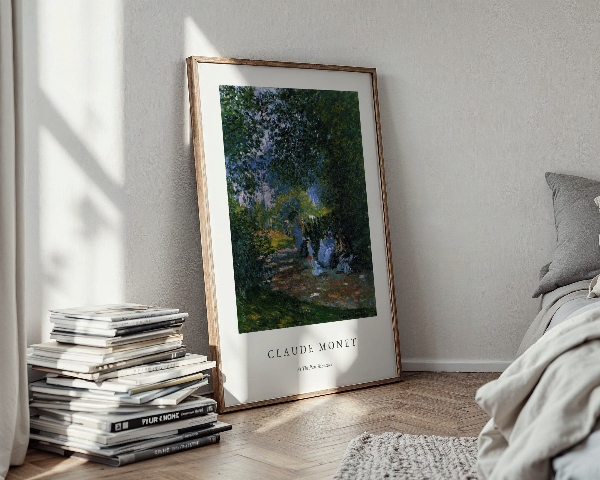 Claude Monet At the parc monceau Poster