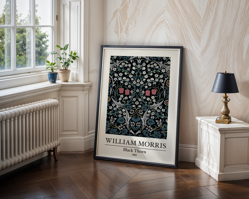 William Morris Black Thorn Poster
