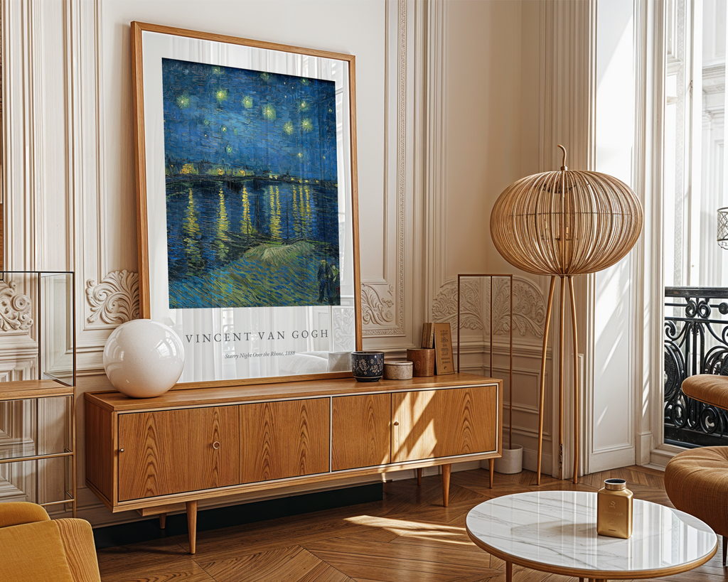 Van Gogh Starry Night Over Rhone Poster