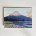 Fuji River Hasui Kawase – stilfullt konsttryck från Bozetto, tryckt på matt finpapper