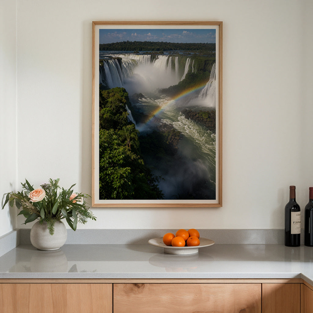 Iguazu Falls Rainbow Poster