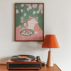 Sushi Cat Delight Poster