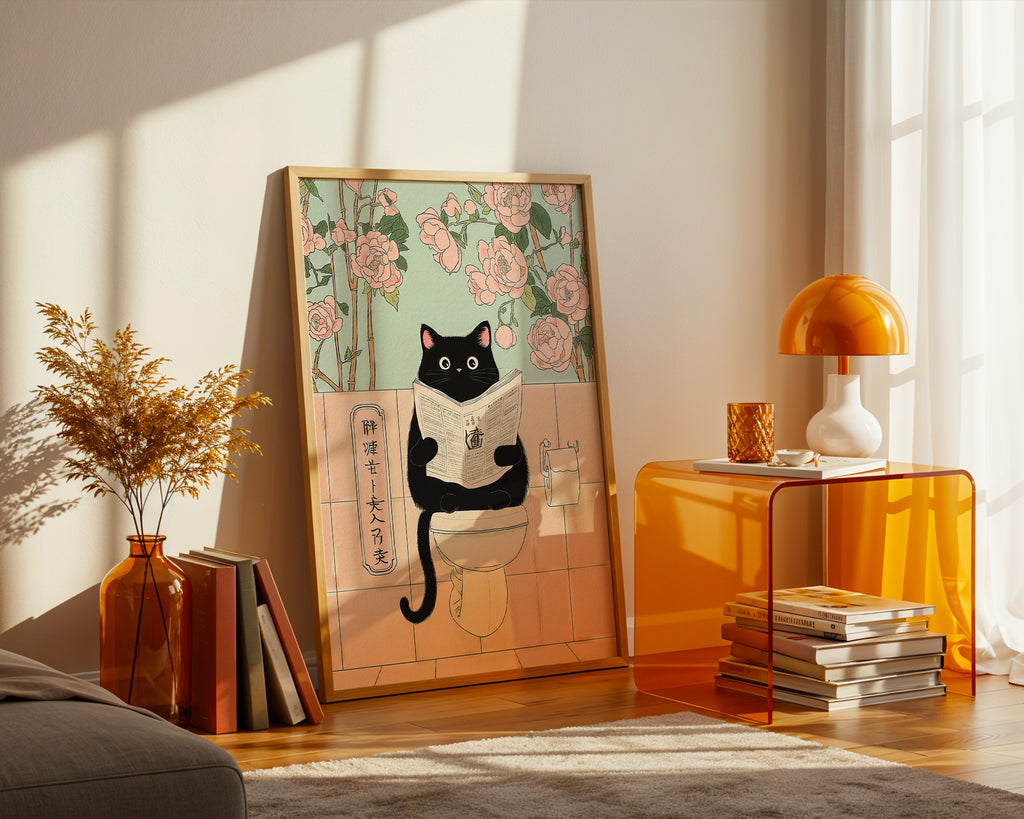 Morning Routine Cat Poster