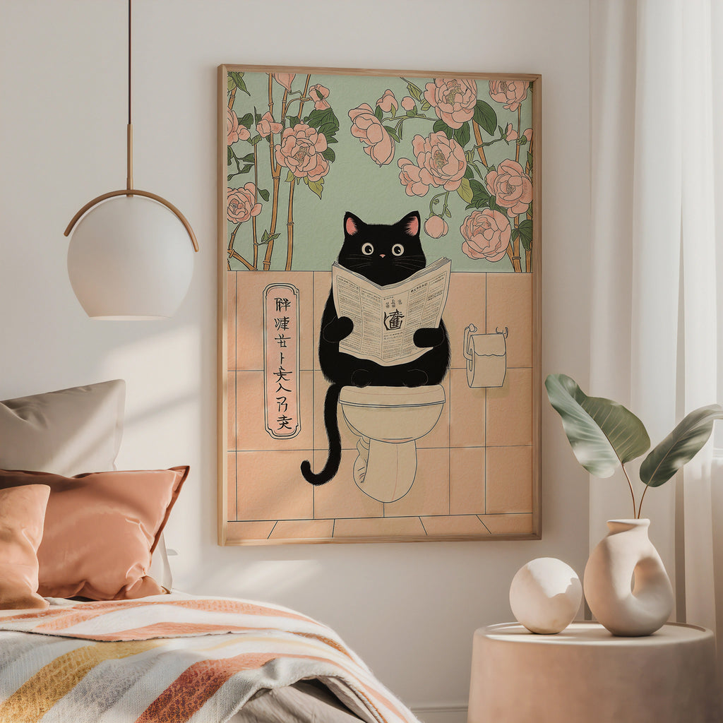 Morning Routine Cat Poster