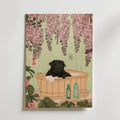 Wisteria Spa Dog Poster