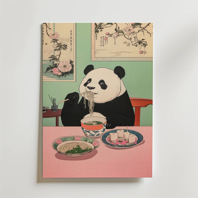 Panda Feast Poster