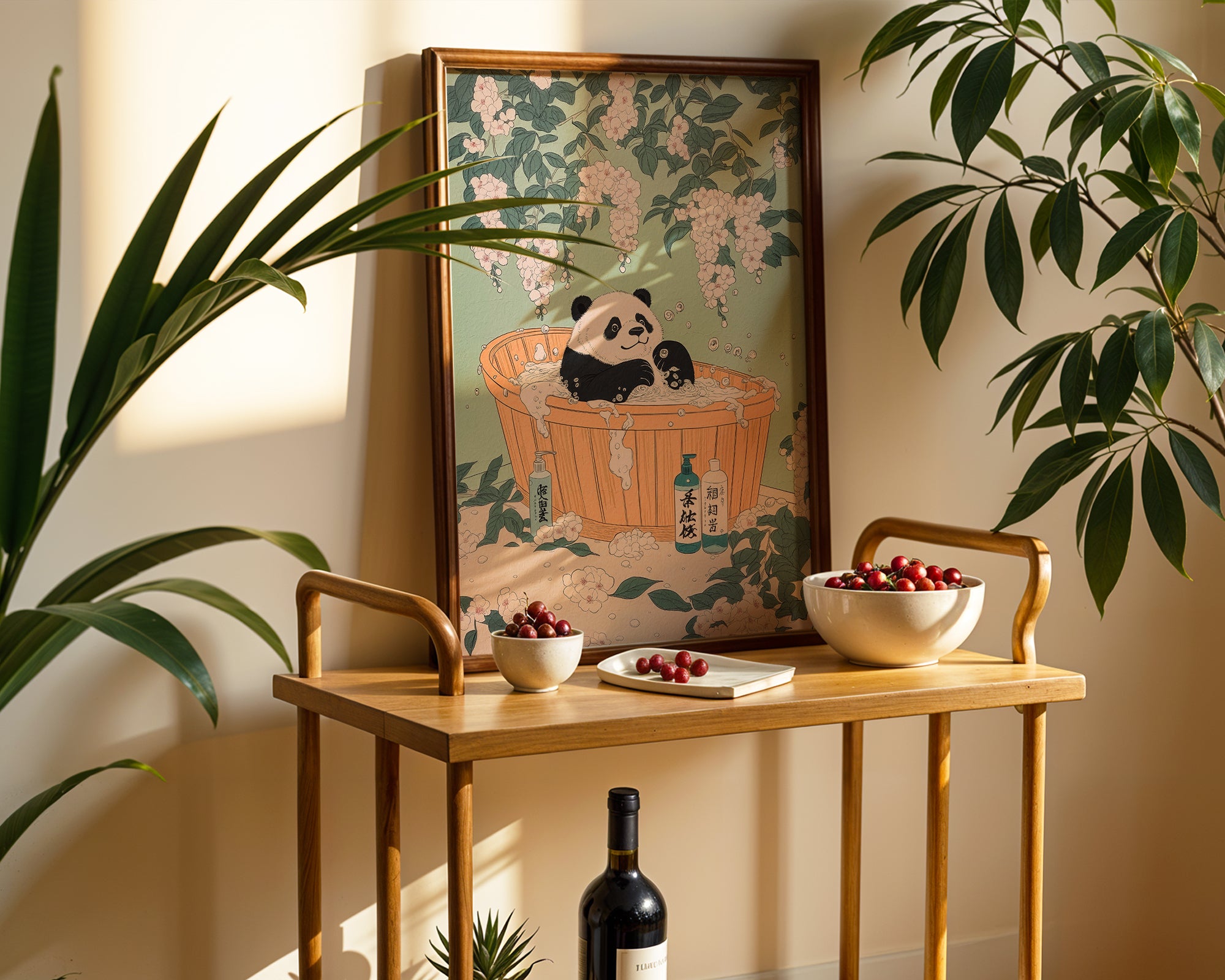Zen Bath Panda Poster