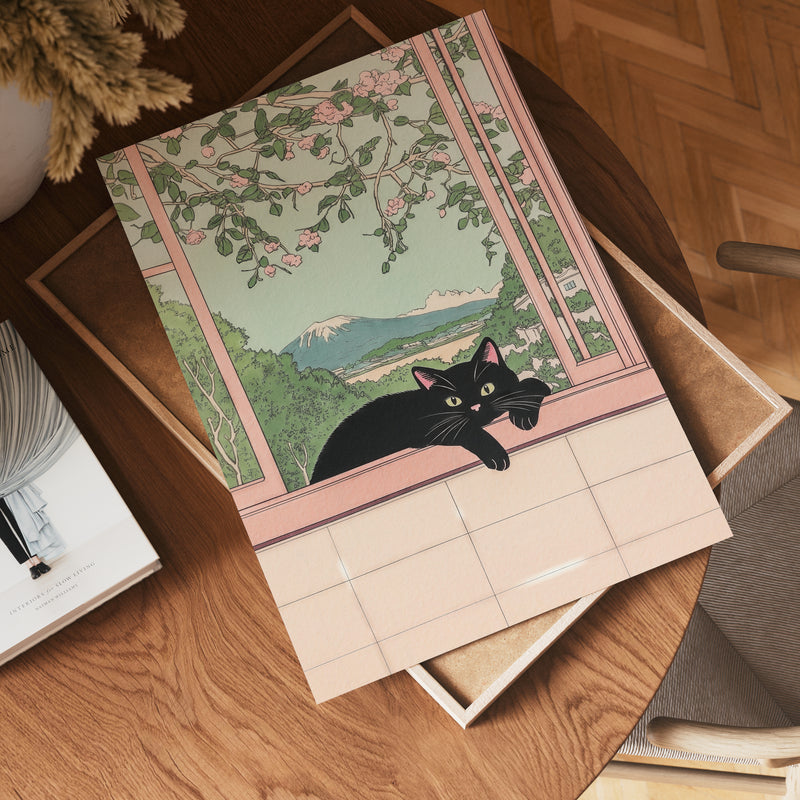 Black Cat View Poster