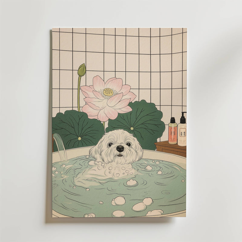 Peaceful Pup Moment Poster