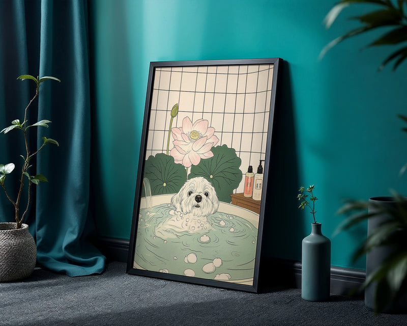 Peaceful Pup Moment Poster